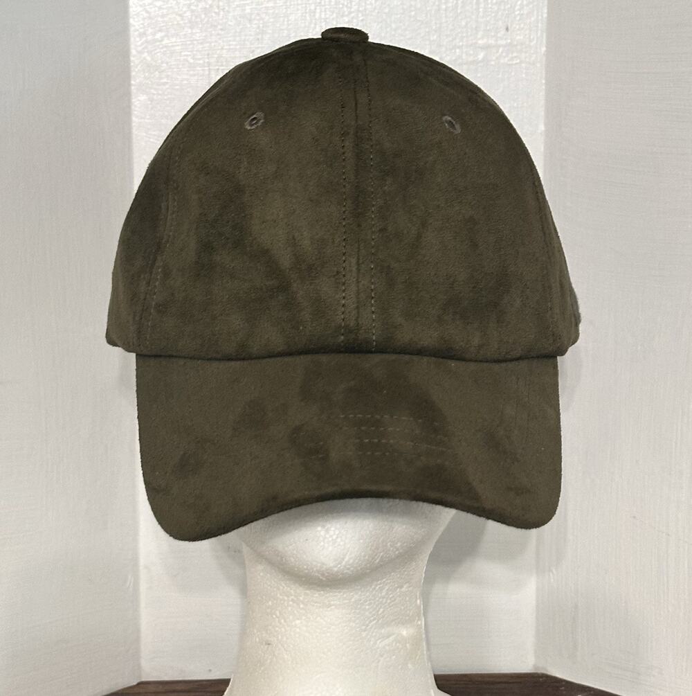 Roots Canada Green Suede Dad Hat Adjustable Hiking Casual